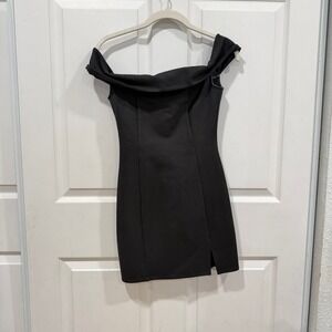 Lovers and Friends Black Mini Dress Off Shoulder Cocktail Party‎ XS